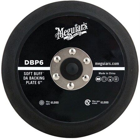 Meguiar'S Automotive Meguiar's® Soft Buff™ DA Polisher Backing Plate (6 in., 5/16 in. - 24 Spindle) DBP6